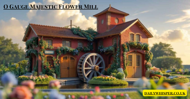 O Gauge Majestic Flower Mill: A Timeless Addition to Your Model Train Layout